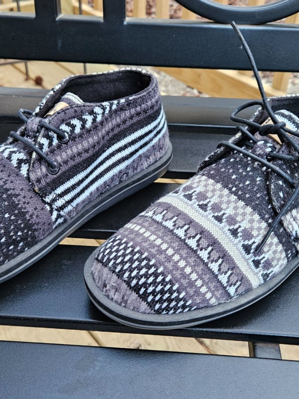 NWOT Sanuk Koda Chill Black Nordic Sidewalk Shoes Sz 9 - Picture 8 of 8